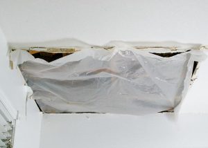 plastic sheet to cover large ceiling hole