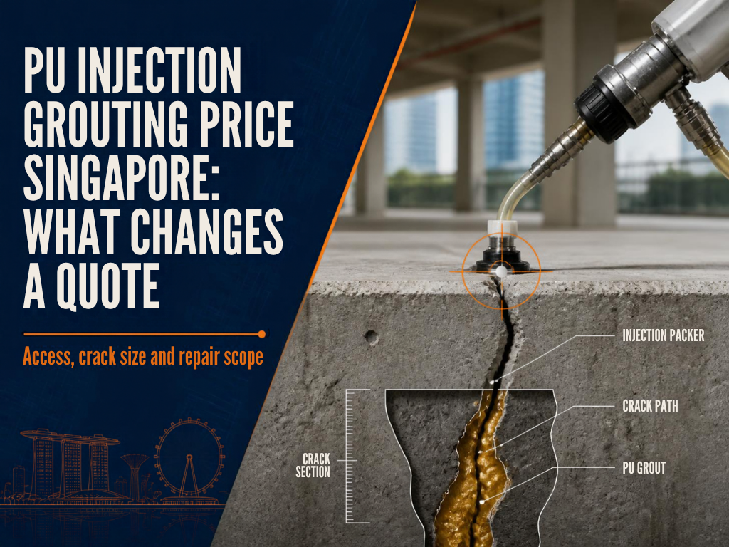 PU Injection Grouting Price Singapore: What Changes a Quote