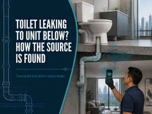 Toilet Leaking to Unit Below? How the Source Is Found